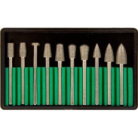 SE Assorted Shape Head Diamond Burr Set (10 PC.) - 82310DD