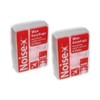 Noise-X Mouldable Cotton Covered Wax Ear Plugs (6 Pairs)-PACK OF 2