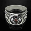 PikaLF Masonic Ring for Men, Crystal Triangle Masonic Ring, Freemason