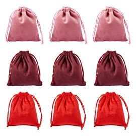 Craftdady 10 pcs Velvet Drawstring Bags Velvet Gift Bags Pouch Small Jewelry Pouches Candy Bags for Wedding Party Favor Birthday Festivals