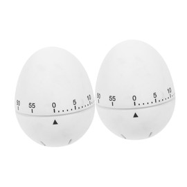 MAGICLULU 2pcs Egg Shape Kitchen Timer Mechanical Timer Compact Portable Management Tool for Cooking Studying More Convenient Design for Multiple Dishes