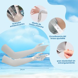 YELIY - Guantes para Manejar Mujer UV - 2 Pares Protección Solar Manga, Guantes UPF 50+, Guantes Solares Frescos para Ciclismo, Conducir, Correr