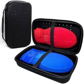 Hard Case for 2 Baseball Softball Sliding Mitts Gloves, Fit for Universal Left and Right Hand Kid Youth Adult Sizes Baserunning Protective Sliding Hand Guard Holder Box, Black (Case Only)