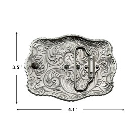 WMG Gold Tone Texas State Flag Map Cowboy Rodeo Scorpion Saint Jude Rooster Western Rodeo Unisex Fashion Belt Buckles (Horsehead)