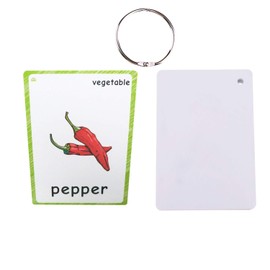 Set of Vegetables Flash Cards for Toddlers(20 pc) | Kids Learning Flashcard & Montessori Pocket Cards Toys | Perfect for Pre-K Decor Background Wall Stickers, Teacher/Autism Therapists Tools