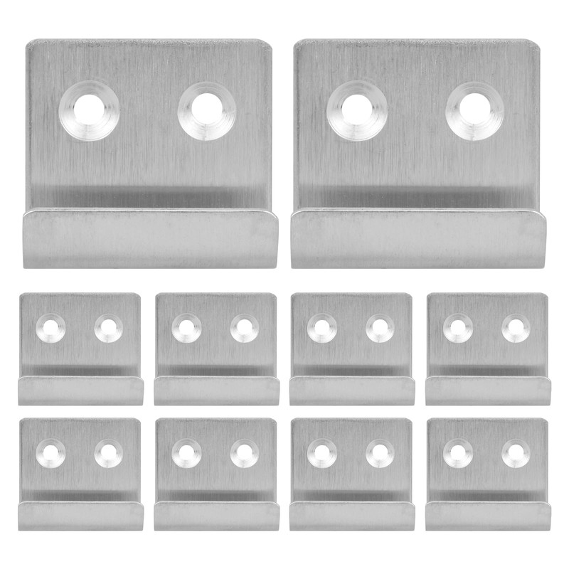 LOUZAGO 10 Pcs Wall Hanger, Stainless Steel Wall Mount Brackets