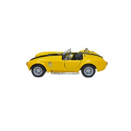 1965 Shelby Cobra 427, 1:32 Scale Die Cast Model Car, Openable Doors, Pull-Back Action, Yellow