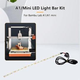 Creativity Lab A1 LED Light Bar Kit Magnetic Installation Aluminum Alloy LED Strip with 290mm Cable, Easy to Install for Lab A1 3D Printer