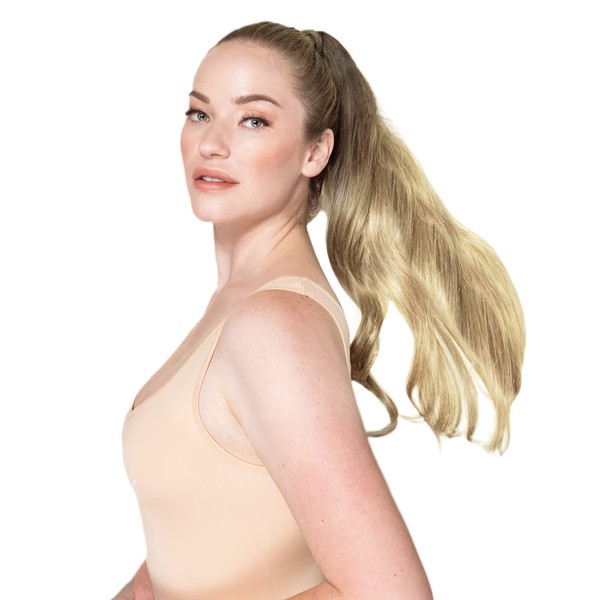 WENNALIFE Ponytail Extension, 45 cm, 80 g, Ombre Walnut Brown