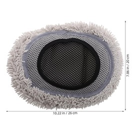 LIFKOME Car Wash Brush Chenille Head Replacement Scratch Chenille Mop Head Car Wash Soft Chenille Fabric Mop Head Car Wash Tools