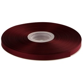 AVANAVA 9mm Wide Grosgrain Ribbon - 45 Meters, Ideal for Gift Wrapping, Hair Bows, Home Decor, Flower Arrangement (277-Burgundy)