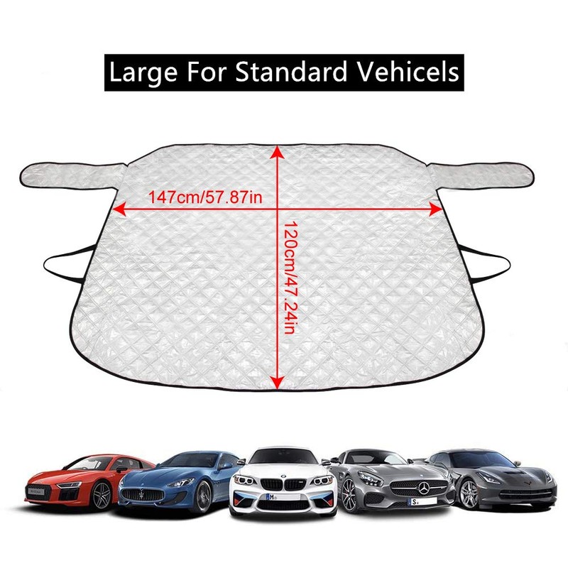 Car Windshield Cover Sunshade 9pcs Magnetic Windscreen Cover Sun Shade