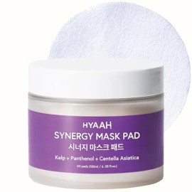 Korean Beauty Product, HYAAH Synergy Mask Pad - dasima haecho chuchulmul sika pantenol ektoini hamyudoen for daily use and gifting, practical imported and