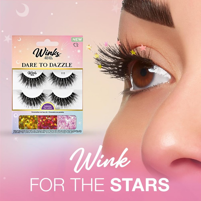 Ardell Winks Dare to Dazzle 111 Lash Kit, Includes Lashes,