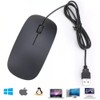 OOYES Ultra-Slim USB optical wired mouse,Ergonomic Design with Scroll Wheel