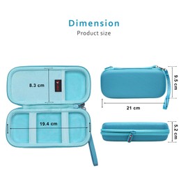 XANAD Hard Travel Carry Bag for SCRIB3D P1 3D Printing Pen with PLA Filament Stencil Book Project Instructions and Charger, blue