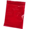 2" X 3 Inch Red Reclosable Resealable Zipper 2-mil Small