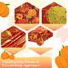 Tegeme 1 Pcs Thanksgiving Tablecloth Disposable Rectangle Plastic Tablecloth Fall