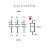 Electrodepot Silent Lighting Contactor 3 Pole, 40Amp, Motor 30A, 30Amp,