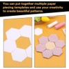 KIPTVO 200PCS Hexogon Shape Tiles, 1 Inch Quilting Hexagon Paper