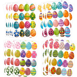 Easter Stickers Sparkly Holographic Cute Stickers Easter Eggs Decorations Easter Eggs Bunny Rabbit Stickers for Water Bottles 32pcs Easter Stickers for Eggs Easter Egg Decorating Kit Bulk Stickes