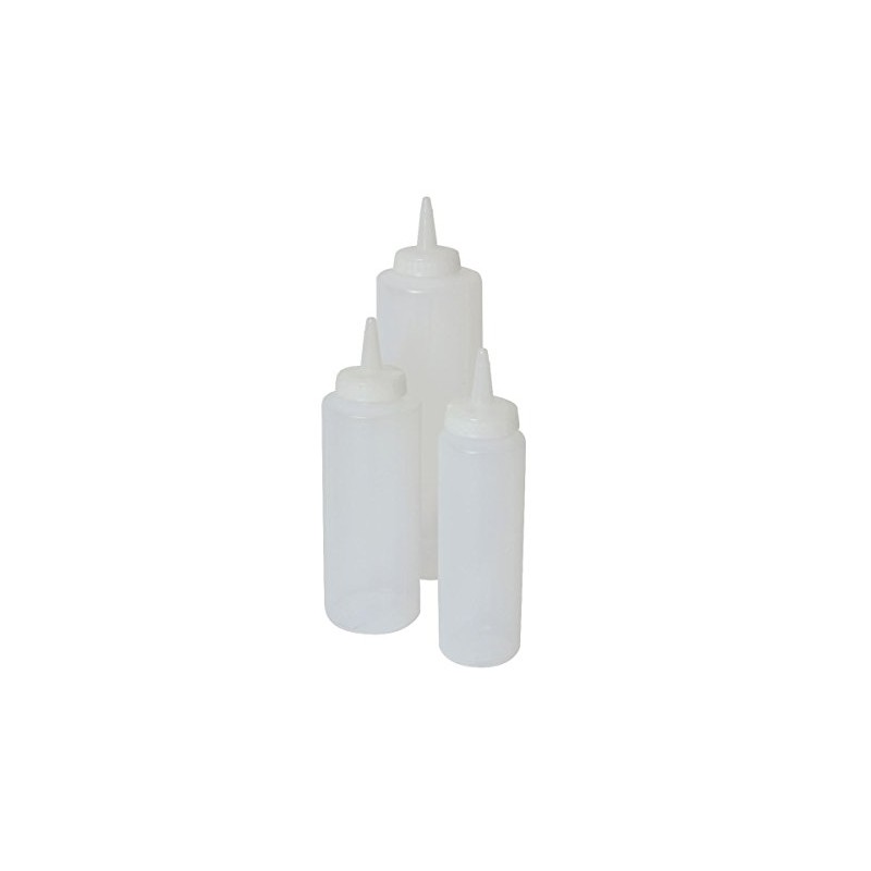 Genware NEV-SQB08C Squeeze Bottle, 8 oz., 23 cL, Clear