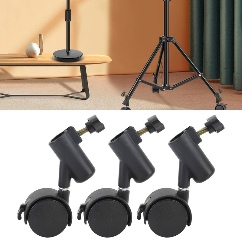 Caster Wheel Set, 16MM Light Stand Wheel, 360 Degree Rotation