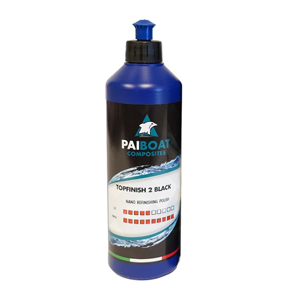 PaiBoat Topfinish 2 Black, Superior Auto & Marine Finishing Polish,