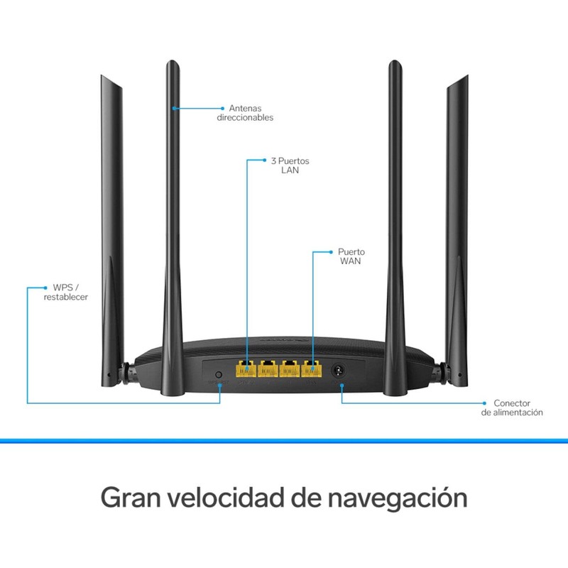 STEREN Repetidor/router Wi-Fi, 2,4 GHz y 5 GHz (B/G/N/A/AC), hasta