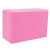 Crown Sporting Goods Bloque de Yoga grande de Espuma Rosa