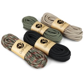 Ganzoo Paracord 550 Set, (4 x 6 Metres) Outdoor Rope 4 mm Cord, Type 3-7 Inner Strands, Nylon & Polyester, All-Purpose Rope for Camping & Survival, Dog Collar & Dog Lead (Black, Green, Sand, Camo)