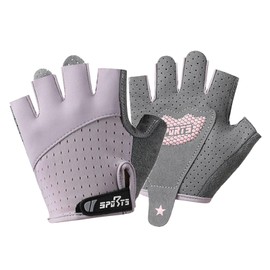 Kids Cycling Gloves with Breathable Mesh Half Finger Roller Skating Cycle Gloves Non Slip Fingerless Bicycle Glove for Boys Girls 9-12 Y Lightweight Cool Sports Gloves Climbing Glove for Hiking Gym