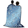 Snowflakes - Cotton Woven Blanket Throw - Made in The