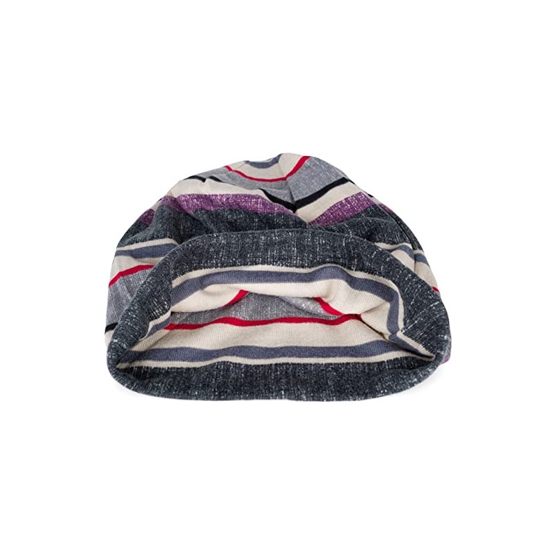 styleBREAKER 04024194 Unisex Fine Knit Beanie Hat with Colourful Striped