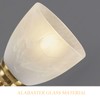 KLOSM 4 Pack Alabaster Glass Lamp Shade Replacement with 1.7"