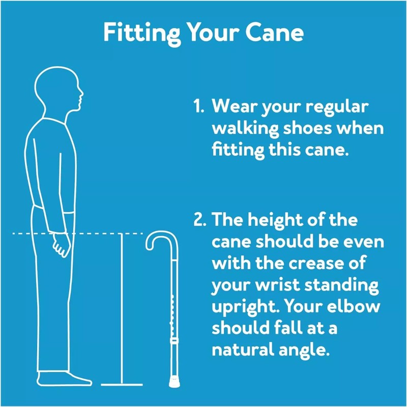 Carex Natural Wooden Walking Cane Sturdy Support Device Up To