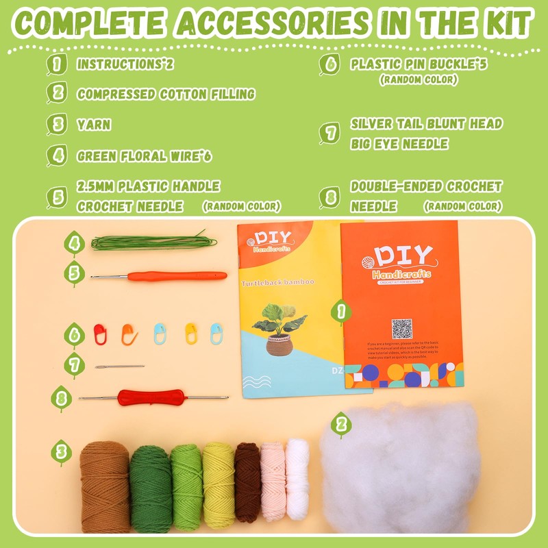 ENCHOL Beginner Crochet Kit, Complete Crochet Kits for Starters Adults