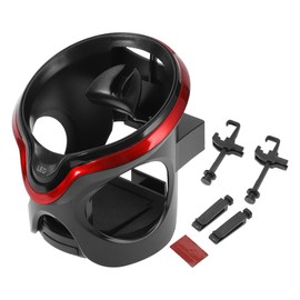 HEROFFIX 1 Pcs for Most Vehicles Car Cup Holder with LED Light Air Vent Drink Holder Cup 105x98x100mm Black,Red ABS