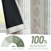 jinchan 100% Blackout Boho Kitchen Curtains 36 Inches Tier Curtains