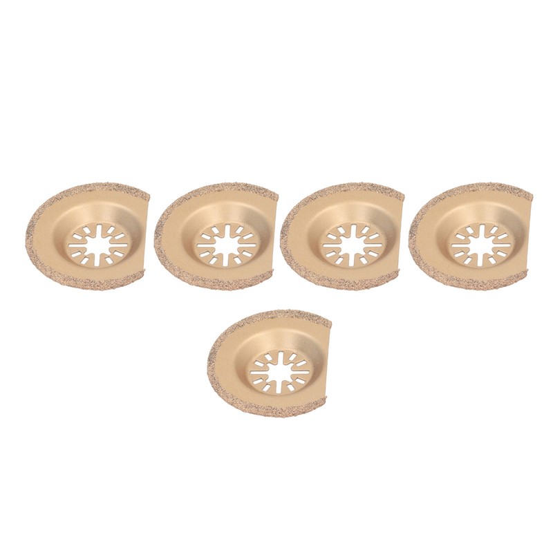 5Pcs Oscillating Saw Blade Semicircle 64mm Multitool Blade Carbide for
