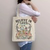 Unbranded Cute Skull Canvas Tote Bag Large 12oz Large Shopping