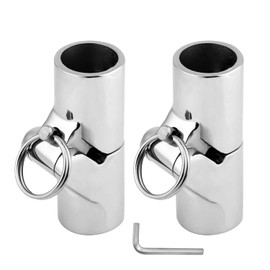 RedSnake Stainless Steel Marine Grade Boat railing Pipe Connector Folding Swivel Coupling Tube Pipe Connector Boat Hardware Fitting for (25mm) 1inch or (22mm)7/8inch ((22mm)7/8inch O.D tube X 1pair)