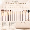 Glamza 12-Piece Champagne Brushes Set In Pouch1 Units