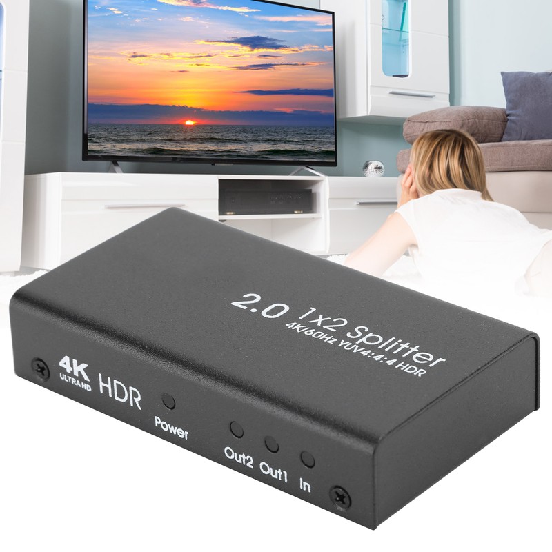 HDMI 2.0 Splitter Full HD 4Kx2K Video HDMI Switcher in