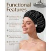 Yanibest Gorro Ducha Mujer Reutilizable Impermeable Forro Satén Banda Elástica