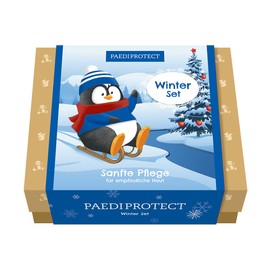 PAEDIPROTECT Winter Set 6 Baby & Children's Skin Care Products with 1 x Wind & Weather Cream, 1 x Hand Cream, 1 x Care Lotion, 1 x Care Oil, 1 x Care Bath & 1 x Hand Warmer, Care Set Women Children Gift