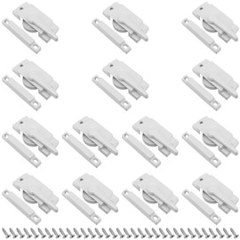 FUNSUEI 14 Pack Cam Action Sash Locks, Window Sash Locks and Keeper, Sliding Window Sash Lock Diecast Latch Lock, 2.1 Inch Lock Hole Center, with Screws for Single and Double Hung Vinyl Windows