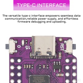 YEJMKJ ESP32 S2 Mini V1.0.0 WiFi Board Based ESP32-S2FN4R2 ESP32-S2 4MB Flash 2MB PSRAM Type-C USB Connect Mini Module for MicroPython