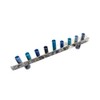 Yair Emanuel Anodized and Hammered Strip Menorah - Blue