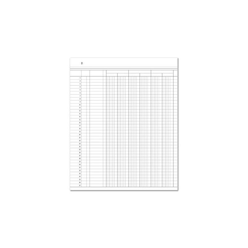 BookFactory 6 Column Ledger Book/Account/Accounting Ledger/Notebook (Six Columns Columnar Format)